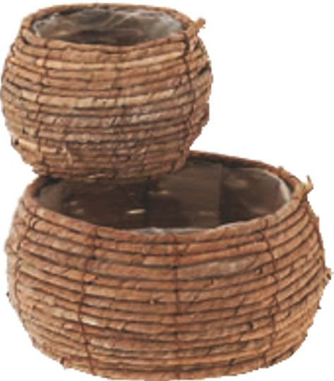 TnS Plant Pot Wicker Multicolour