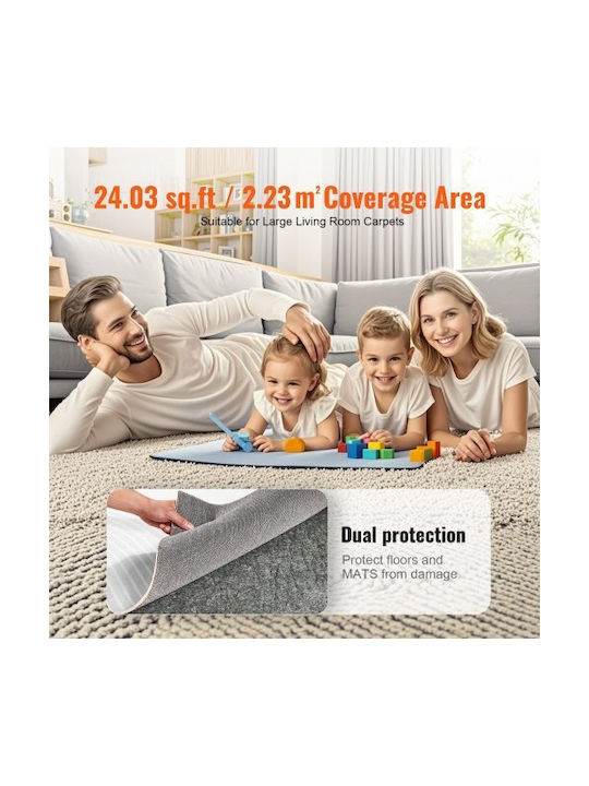 Vevor Αντιολισθητικό Χαλί Ορθογώνιο Γκρι 48x72cm