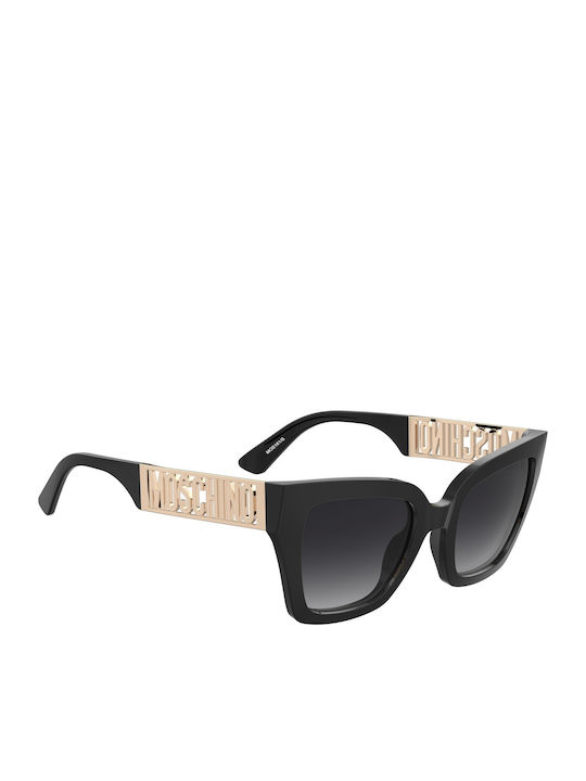 Moschino Feminini Ochelari de soare cu Negru Cadru și Negru Lentilă