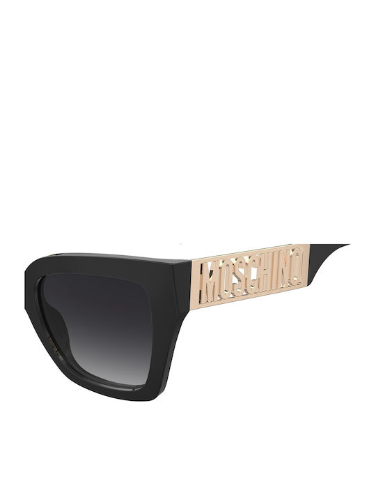Moschino Feminini Ochelari de soare cu Negru Cadru și Negru Lentilă