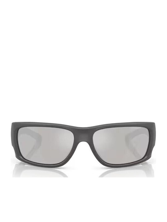 Arnette Flipside Male Sunglasses with Grey Horn-Rimmed Frame and Grey Mirror Lens AN4345 28706G