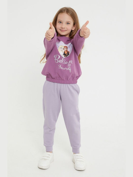 Disney Kids Sweatpants Set Purple