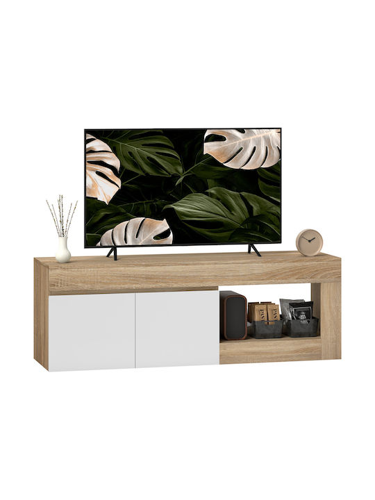 Stand TV Din Lemn Natural L140xA40xÎ48cm