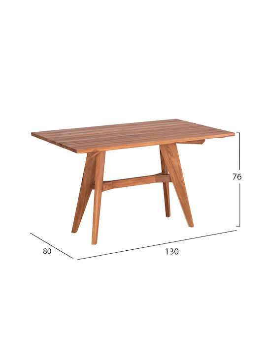 Masă Pentru Spații Exterioare Mici Din Teak Leo Teak 80x38cm