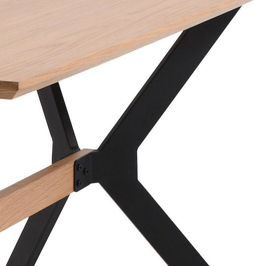 Table Dining Room Wooden Natural color 160x80x75cm
