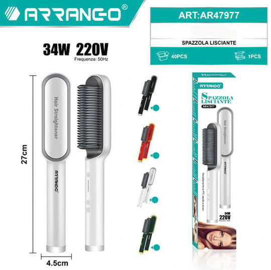 Arrango Elektrische Bürste zum Glätten 200W Schwarz
