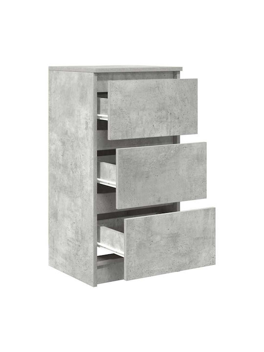Συρταριέρα Γραφείου Ξύλινη Γκρι 37.5x35x76cm