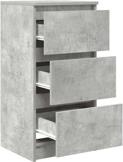 Sertar De Birou Din Lemn Gri 37.5x35x76cm