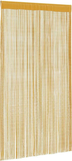 vidaXL Σετ Κουρτίνες με Τούνελ String Χρυσές 140x250εκ.