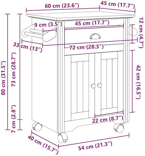 Wand-Küchenschrank Weiß