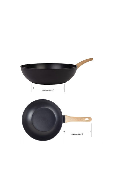 MasterChef Wok από Αλουμίνιο με Αντικολλητική Επίστρωση 28cm