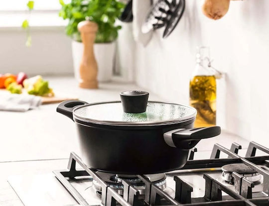 MasterChef Essential Tiefe Kochtopf aus Aluminium 24cm