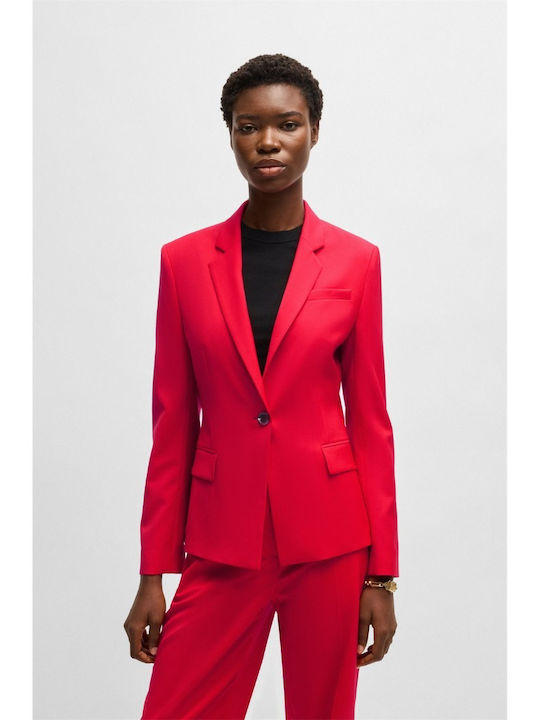 Boss Jia10 Γυναικείο Σακάκι Κόκκινο Boss Jia10 Γυναικείο Σακάκι Κόκκινο