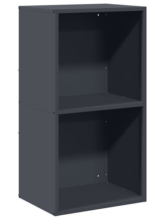 vidaXL Wooden Shelf Wood Storage 40x30x75cm Gray