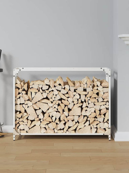 vidaXL Wooden Shelf Wood Storage 90x28x65cm White