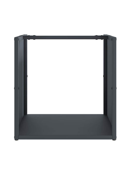 vidaXL Hölzernes Regal Holzlagerung 40x40x40cm