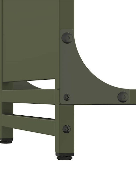 vidaXL Ξύλινο Ράφι Αποθήκευσης Ξύλων 44x28x65cm Πράσινο