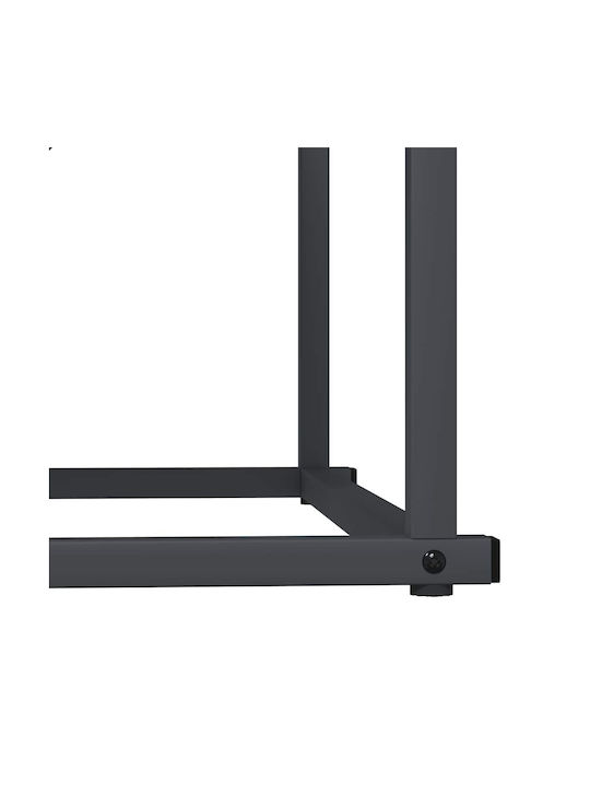 vidaXL Lemn Raft Depozitare lemne 70x43x34.5cm Gri
