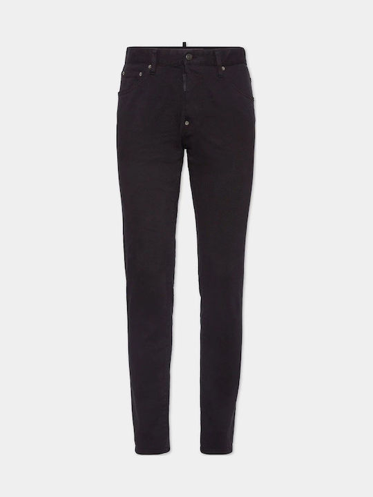 Cool Guy Men's Jeans Pants Elastic with Slim Fit Black