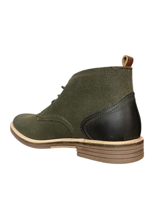 Leather Khaki Men's Boots Anatomical