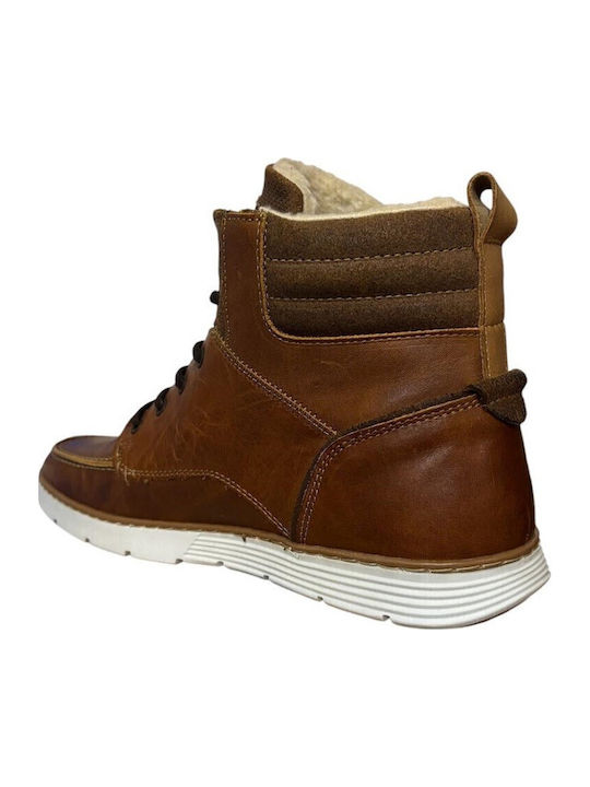 Leather Tabac Brown Men's Boots Anatomical
