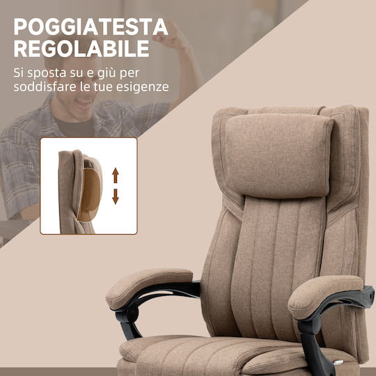 Vinsetto Bürostuhl Mit Massage Braun