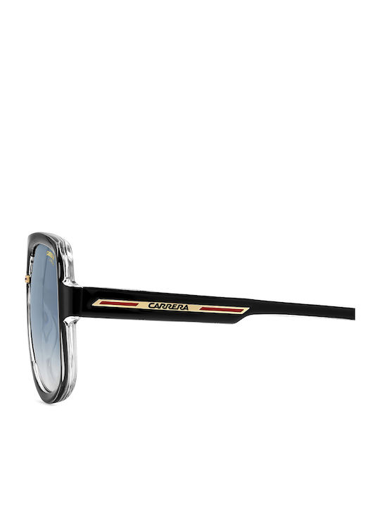 Carrera Men's Sunglasses with Black Horn-Rimmed Frame and Grey Gradient Lenses VICTORY C 10/S 7C508