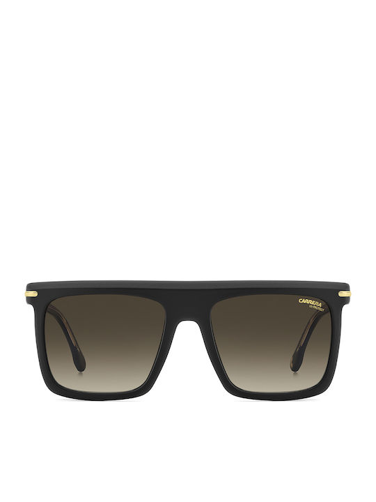Carrera Men's Sunglasses with Black Horn-Rimmed Frame and Grey Gradient Lens 359/S I46/86