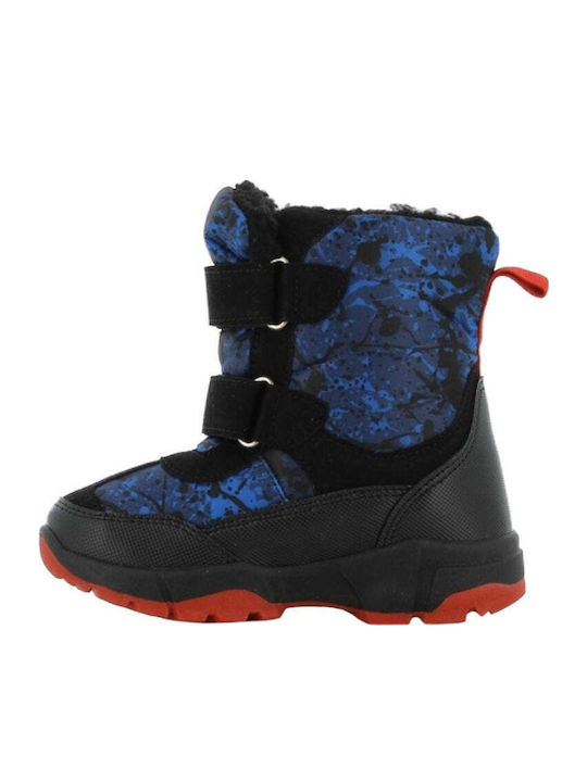 Kids Snow Boots with Velcro Blue