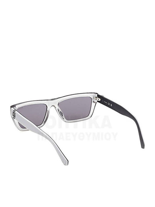 Guess Unisex Γυαλιά Ηλίου με Διάφανο Κοκκάλινο Σκελετό και Γκρι Φακό Gu00120 20A