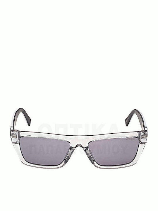 Guess Unisex Γυαλιά Ηλίου με Διάφανο Κοκκάλινο Σκελετό και Γκρι Φακό Gu00120 20A