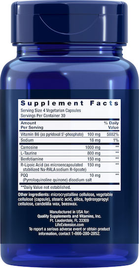 Life Extension Mitochondrial Energie Optimizer mit PQQ Besondere Nahrungsergänzungsmittel 120 Kräuterkapseln