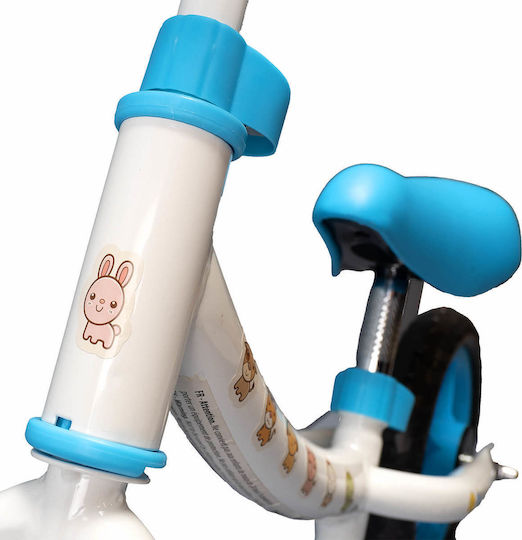Action One Kids Balance Bike Baby Bliss 10 Inch Reversible Frame Stickers Included White