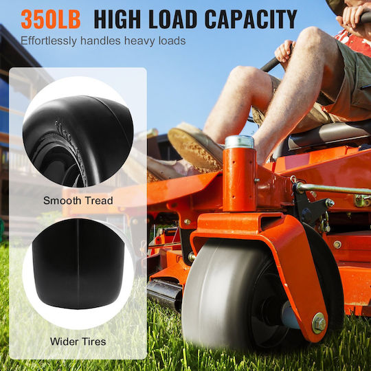 Ελαστικά Vevor Lan Mower Tires Rim 11x4-7" Tubeless Tractor Tires 2-pack Tire Wheel Assemby Flat-free Tire Pu 3 4" Centered Hub 3/4" Bushing Size 20 Pcs Adapters Riding Mowers Lawn Tractors