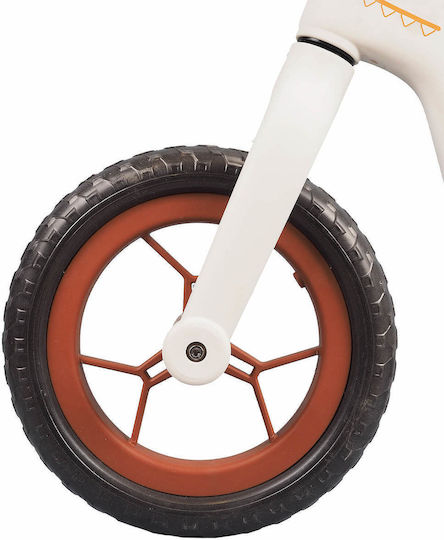 Action One Kids Balance Bike Little Dino 12 Inch White