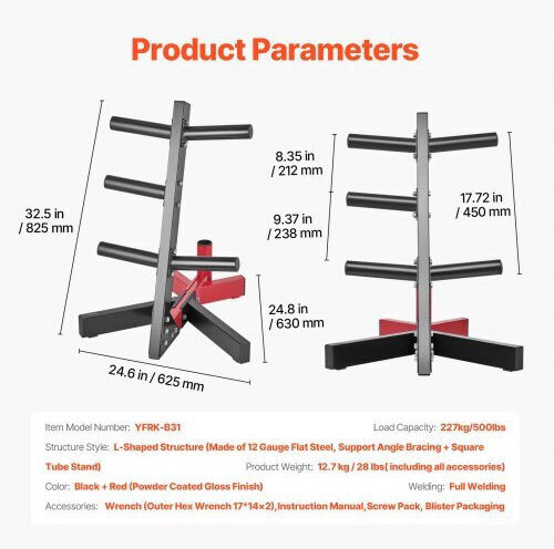 Vevor Weight Stand for Weight Plates