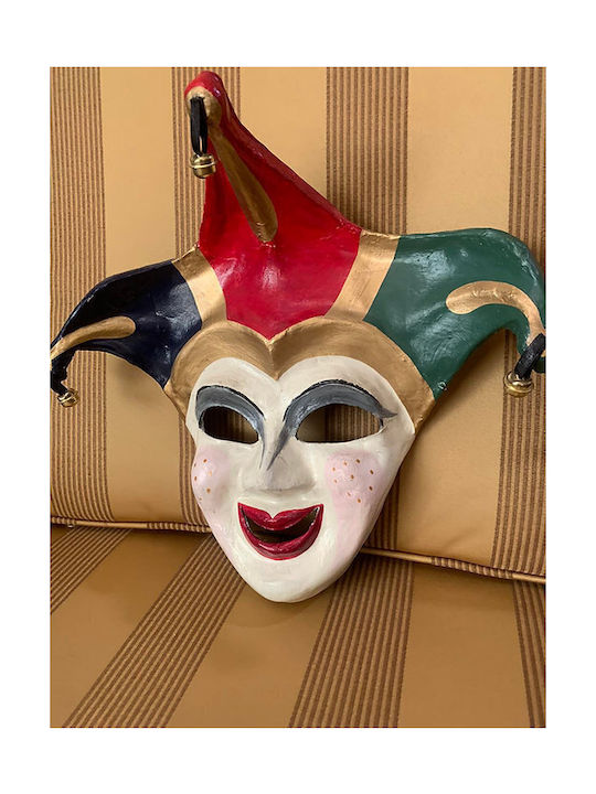 Venezianische handgefertigte Hängemaske Der Clown