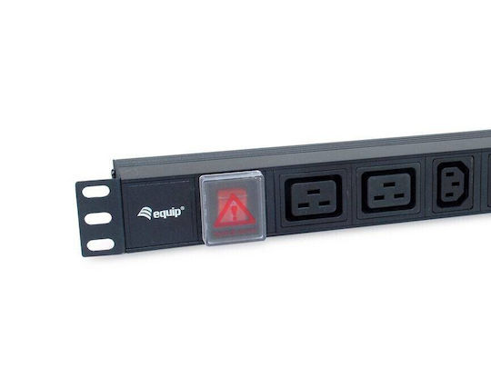 Πολύπριζο Equip 19" 1he 8-way Iec C20 1.8m Alu Sch