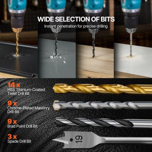 Vevor 100-Piece Drill & Screwdriver Set Multi-Purpose Case Cjzhqztz111pag8nyv0