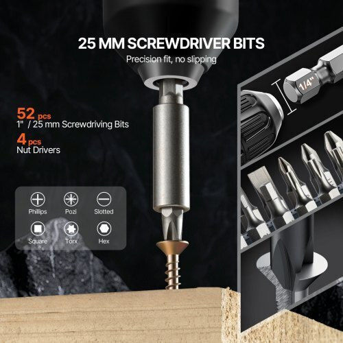 Vevor 100-Piece Drill & Screwdriver Set Multi-Purpose Case Cjzhqztz111pag8nyv0