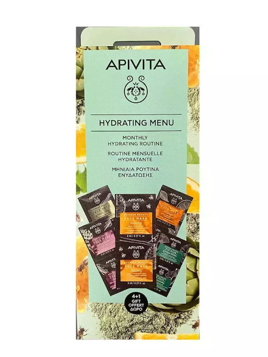Apivita Hydrating Menu Skin Care Set for Facial Cleaning & Moisturizing Apivita Hydrating Menu Skin Care Set for Facial Cleaning & Moisturizing