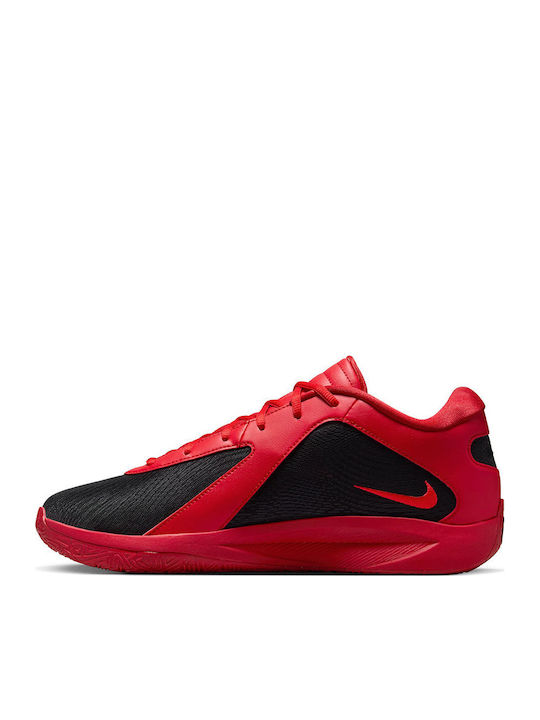 Giannis Freak 6 Low Basketball Shoes Black / University Red