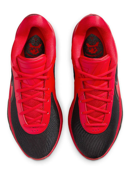 Giannis Freak 6 Low Basketball Shoes Black / University Red