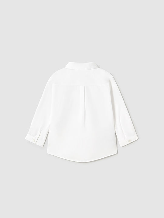 Mayoral Kids Linen Shirt White