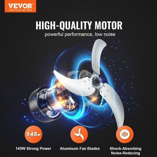 Vevor GYLSFS24YCACQCOS3V2 Επαγγελματικός Ανεμιστήρας Δαπέδου 145W Διαμέτρου 60.96cm