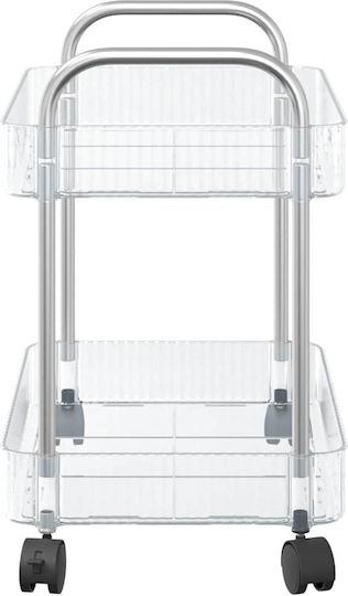 vidaXL Küchenwagen für gewerbliche Küche für Geschirrkörbe H43.5xB37xT28cm