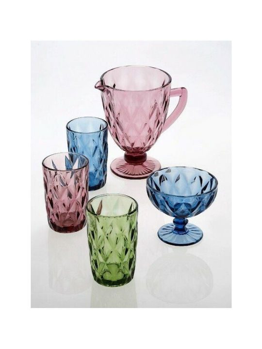 Cryspo Trio Kare Set of Glasses Water made of Glass in Purple Color Stemmed 320ml 52.702.53 6pcs