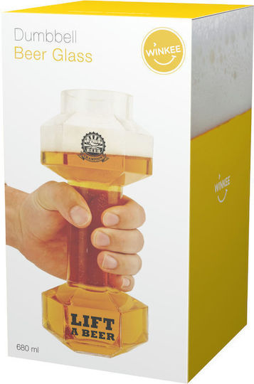 Winkee Ποτήρι Μπύρας Γυάλινο 680ml