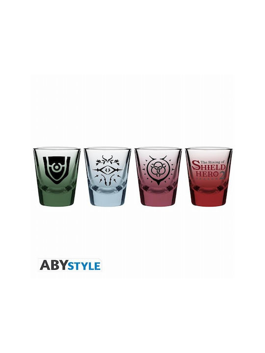 Abysse The Shield Hero Σφηνοπότηρα από Γυαλί 50ml 4τμχ