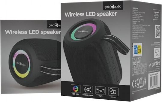 Gembird Bluetooth Speaker 8W with Radio and Battery Life up to 4 hours Black SPK-BT-LED-05-BK